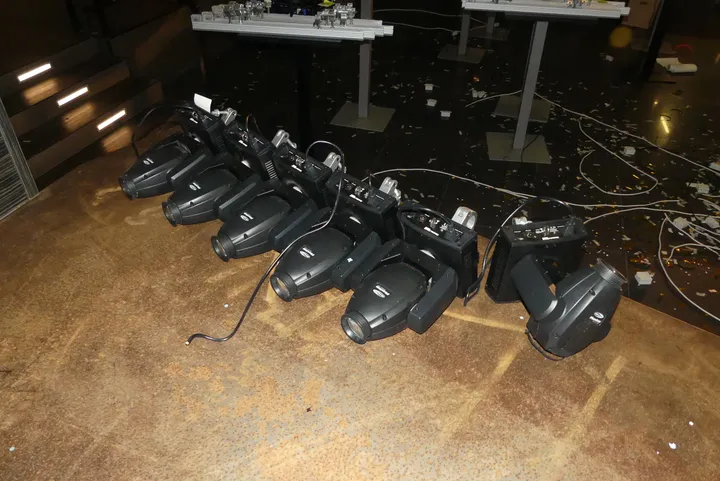 6x Showtec Moving Head Strahler Modell: Phantom Beam 20